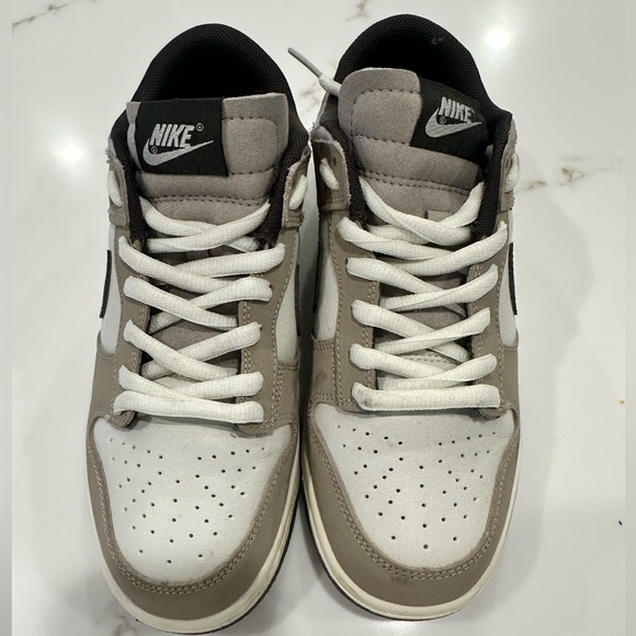 Nike Shoes - Nike Dunk Low Gray White Sneakers Neutral Tones Size 7